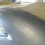 Photographs of a 2014 Chevrolet Camaro that was in an accident and repaired by Elite Paint & Body Shop in West Palm Beach Florida